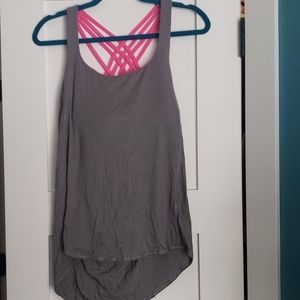 Built in bra scoop back halter